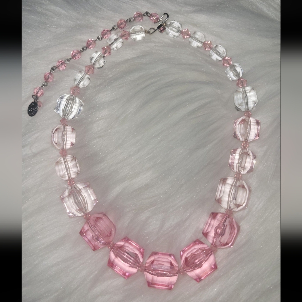 Tarina Tarantino Necklace | Pink | Chunky | Crystal
